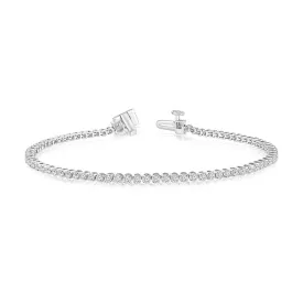 0.95 Carat Diamond Tennis Bracelet in 10ct White Gold