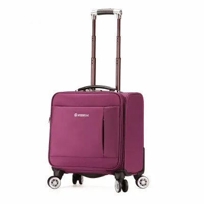 18 Inches Fashion Commercial Universal Wheels Trolley Luggage Boarding Small Portable The Box