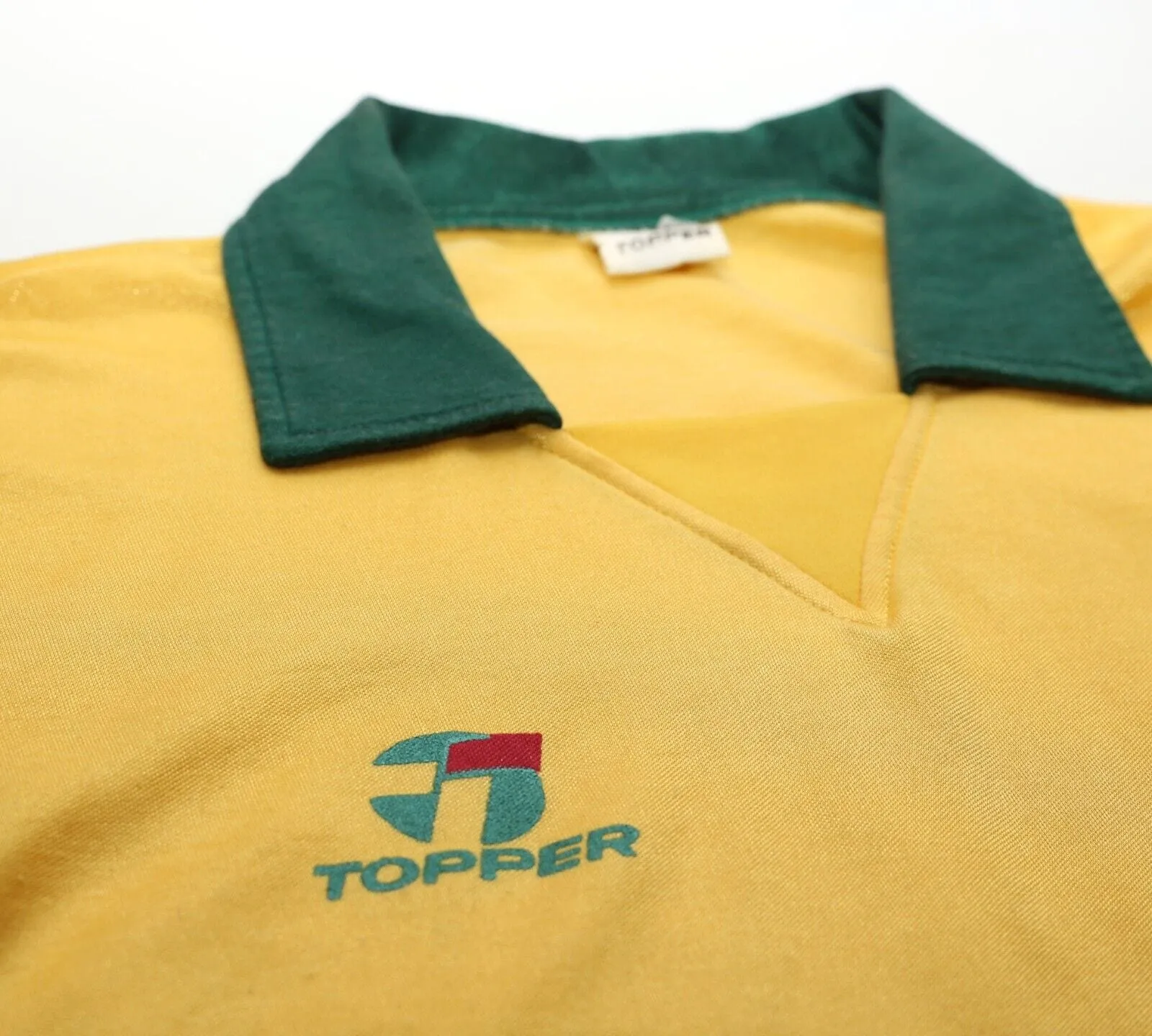 1988/91 BRAZIL Vintage Topper Home Football Shirt Jersey (S/M)