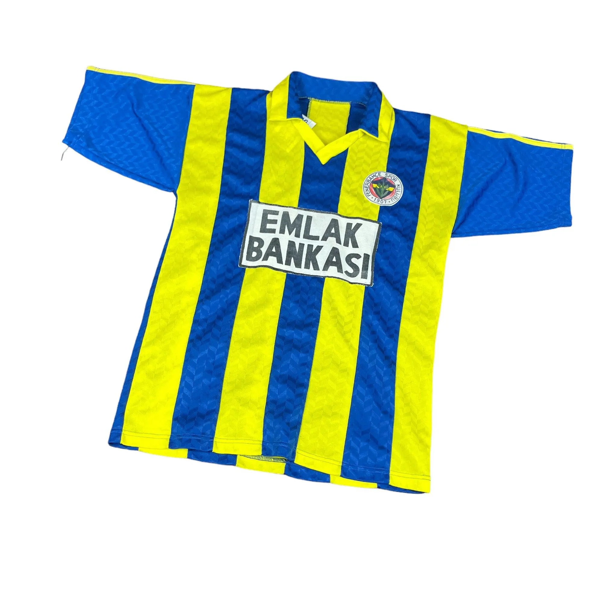 1990-91 Yellow   Blue Fenerbache Tee -Large