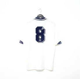 1991/93 GASCOIGNE #8 Tottenham Hotspur Vintage Umbro Home Football Shirt (L)