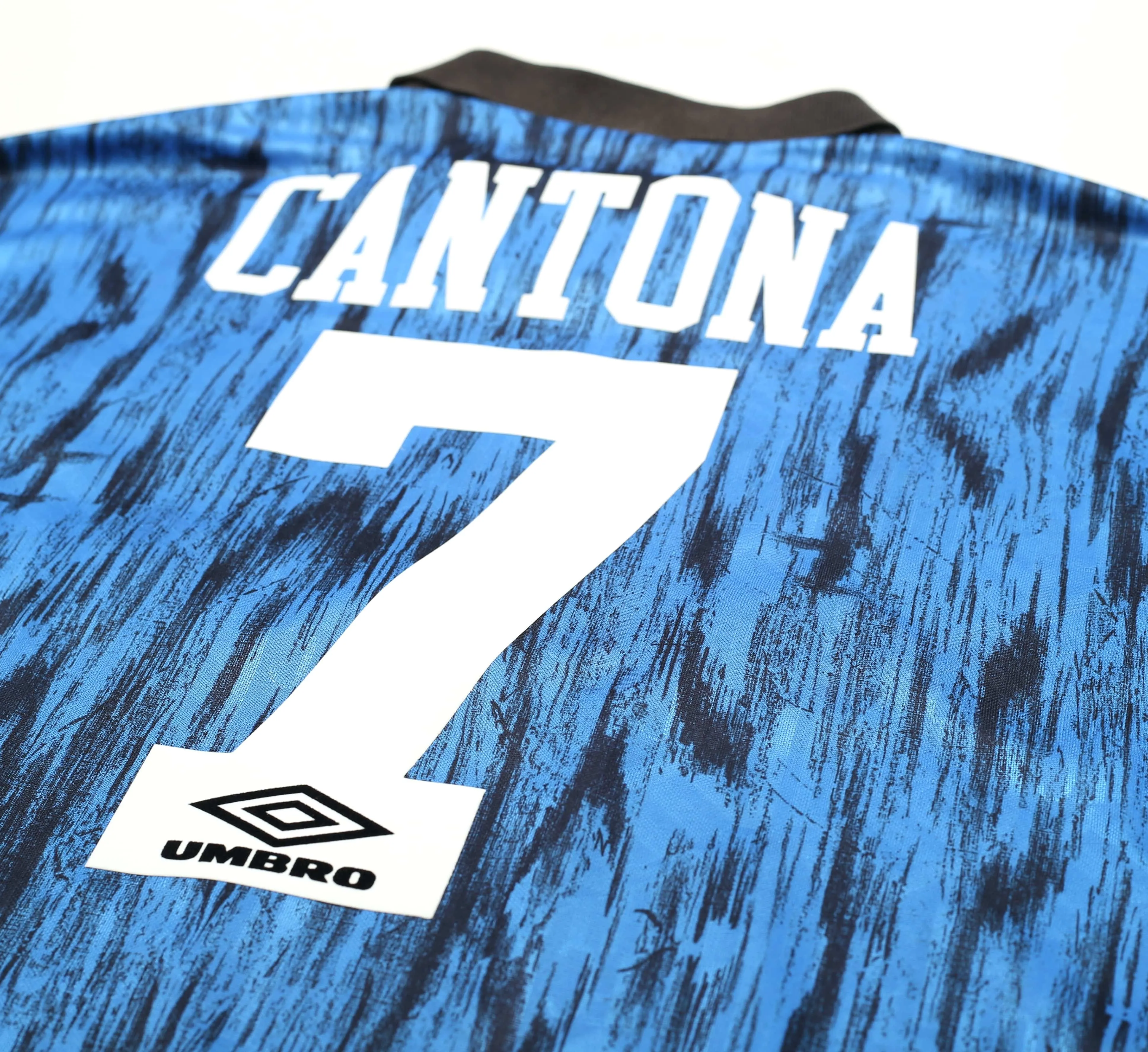 1992/93 CANTONA #7 Manchester United Vintage Umbro Away Football Shirt (L)