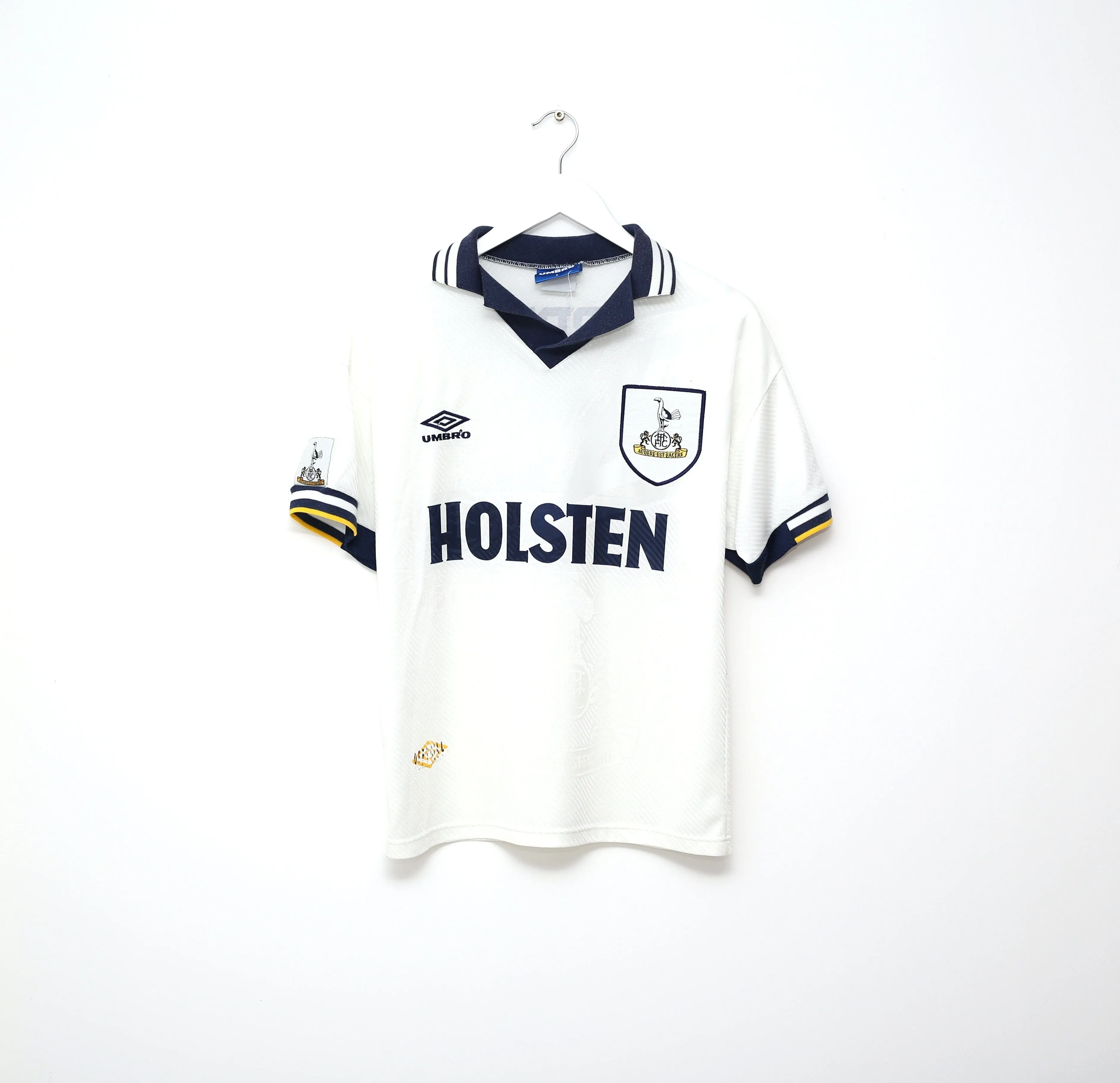 1993/95 MABBUTT #6 Tottenham Hotspur Retro Umbro Home Football Shirt (S)