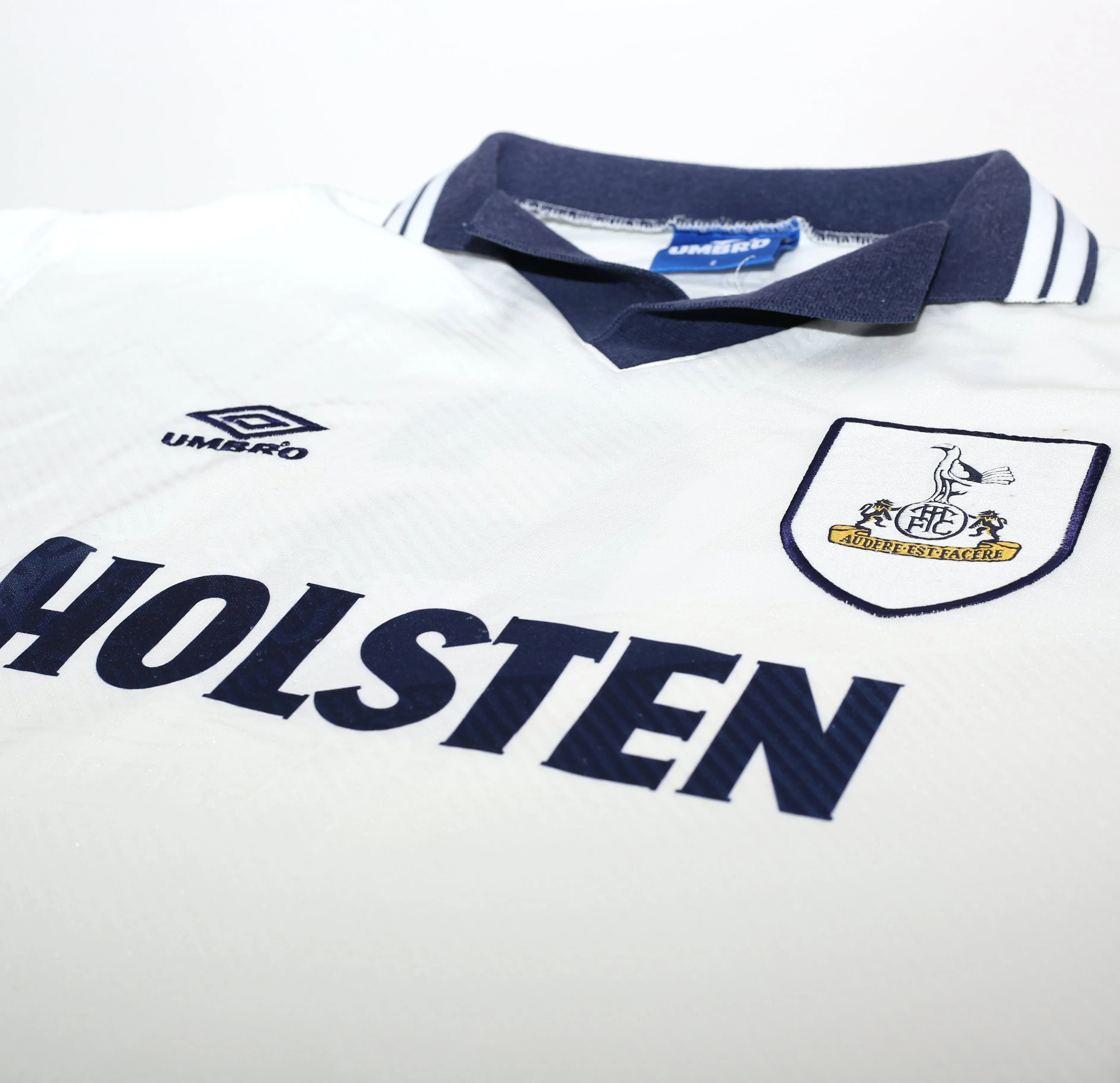 1993/95 MABBUTT #6 Tottenham Hotspur Retro Umbro Home Football Shirt (S)