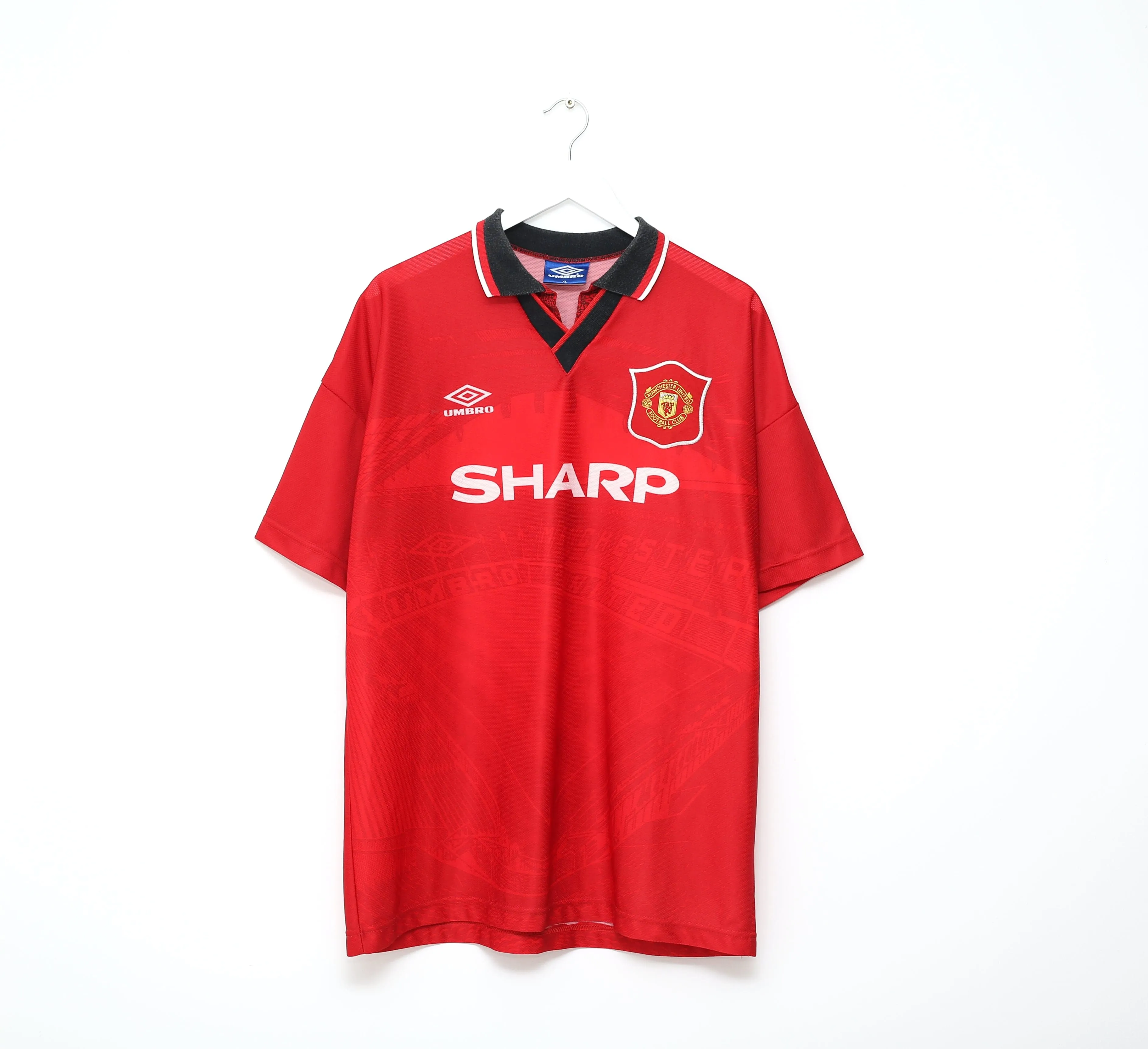 1994/96 SCHOLES #22 Manchester United Home Football Shirt (XL)