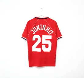 1995/96 JUNINHO #25 Middlesbrough Vintage errea Home Football Shirt (L)