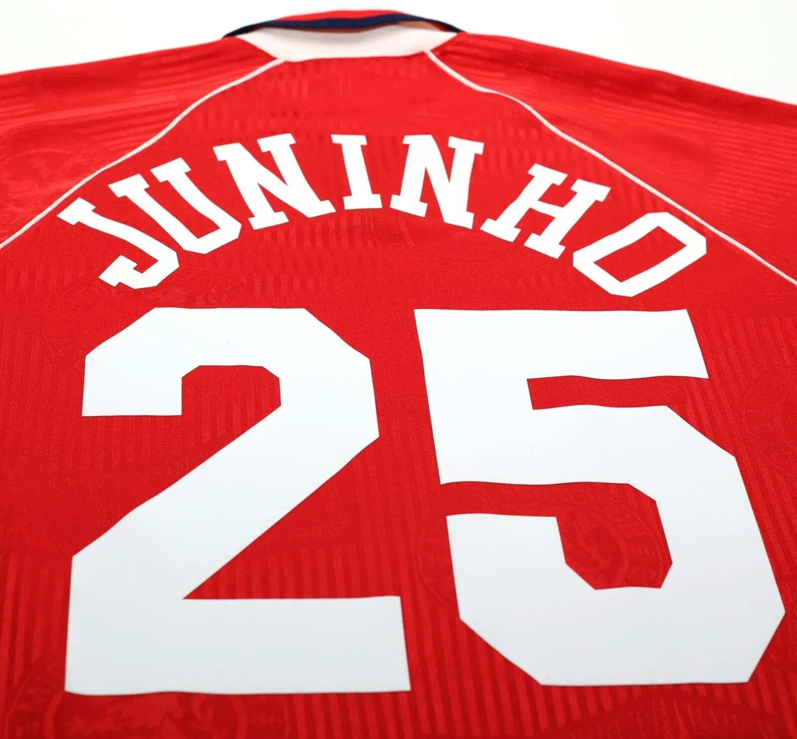 1995/96 JUNINHO #25 Middlesbrough Vintage errea Home Football Shirt (L)