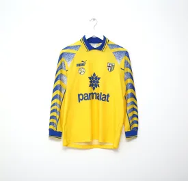 1995/97 PARMA 'Scuola Calcio' Retro PUMA Basic Long Sleeve Home Football Shirt (S)