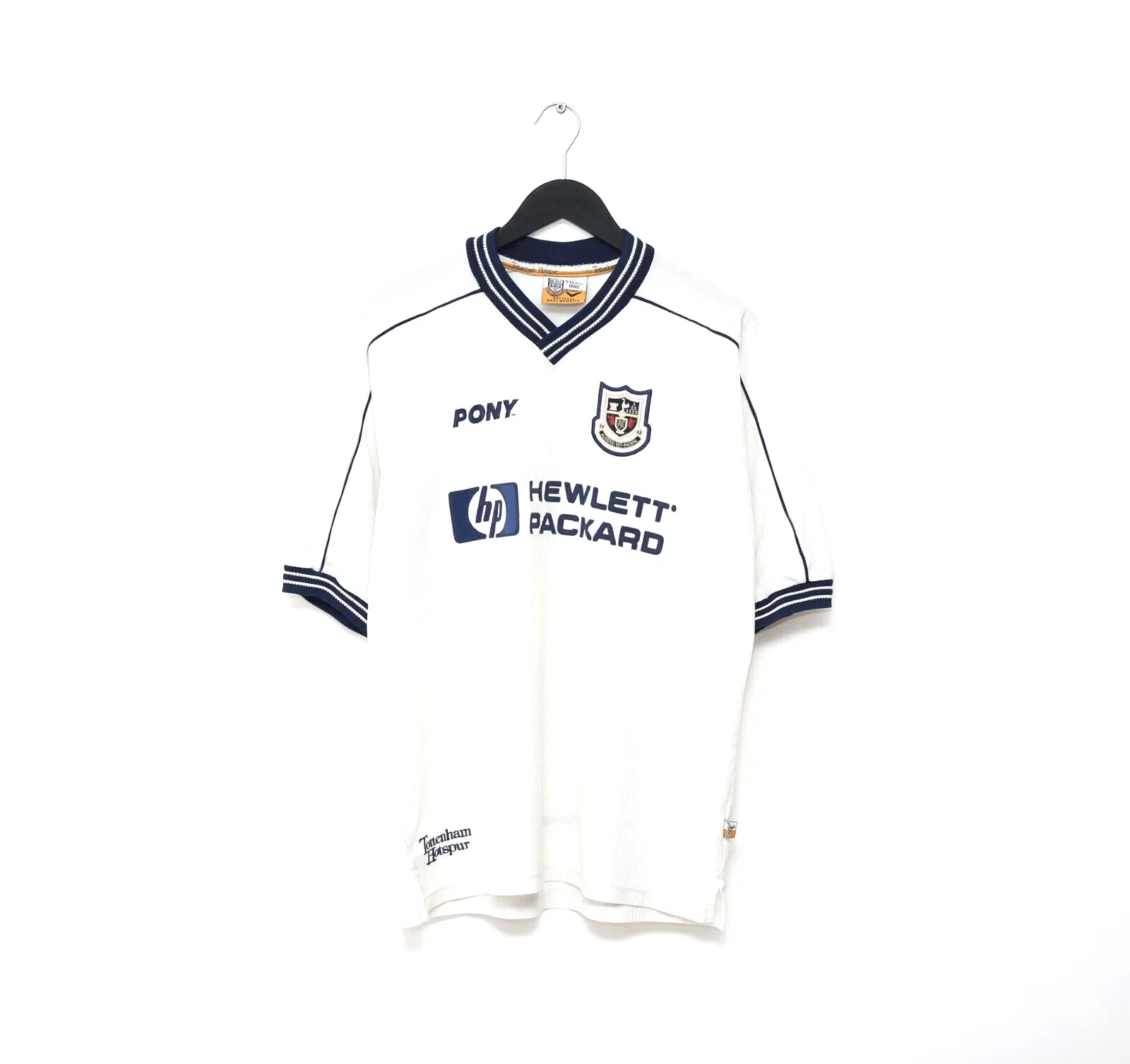 1997/99 TOTTENHAM HOTSPUR Vintage PONY Home Football Shirt (L)