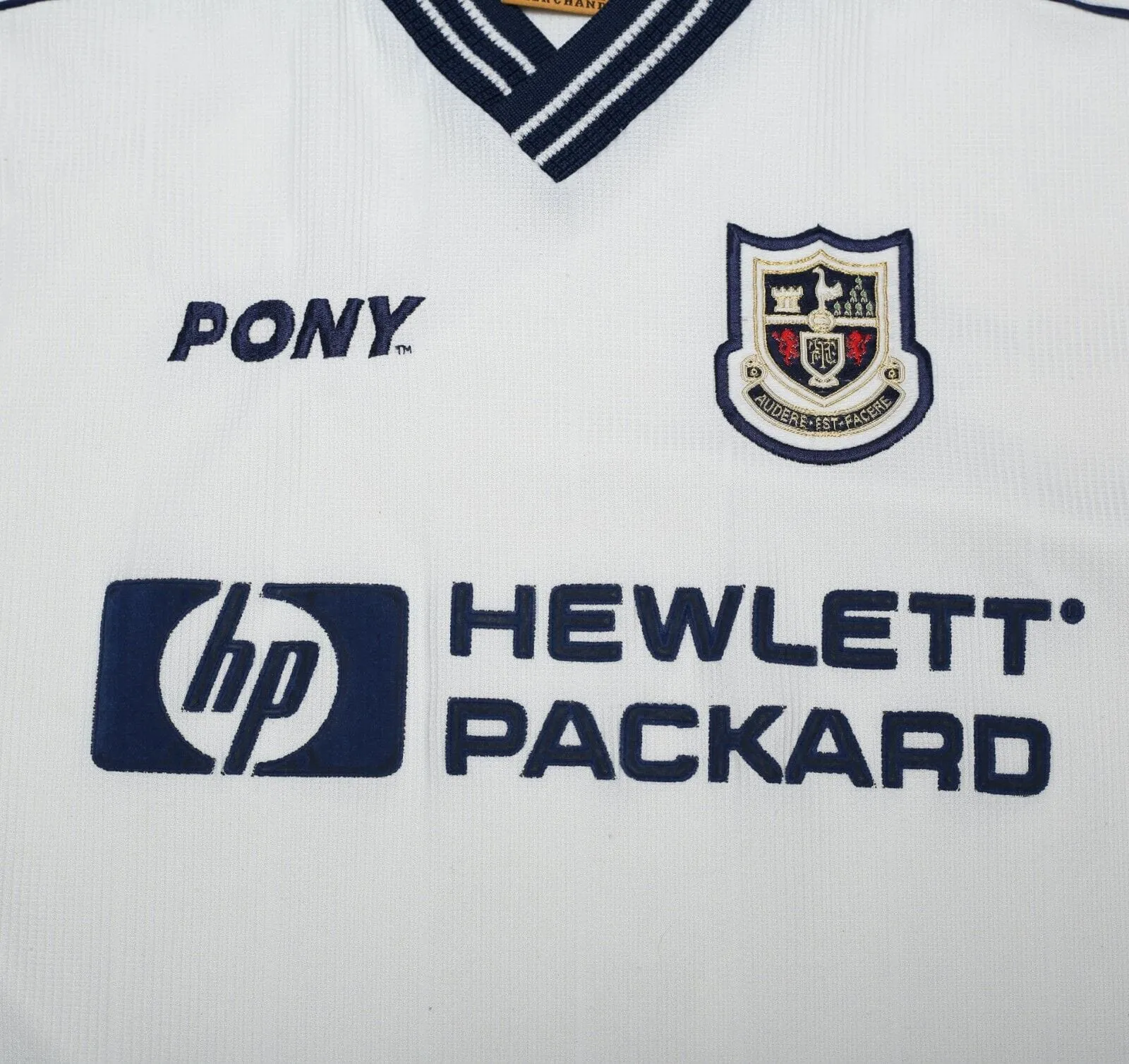 1997/99 TOTTENHAM HOTSPUR Vintage PONY Home Football Shirt (L)