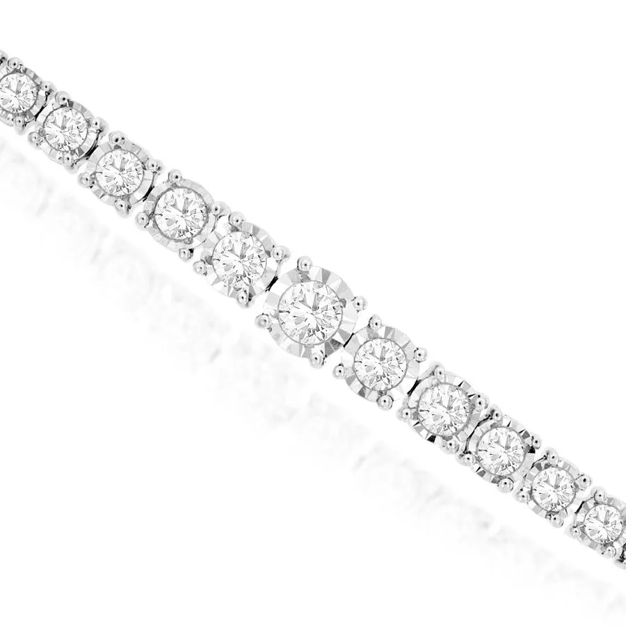 2.00 Carat t.w. Graduated Diamond Tennis Bracelet