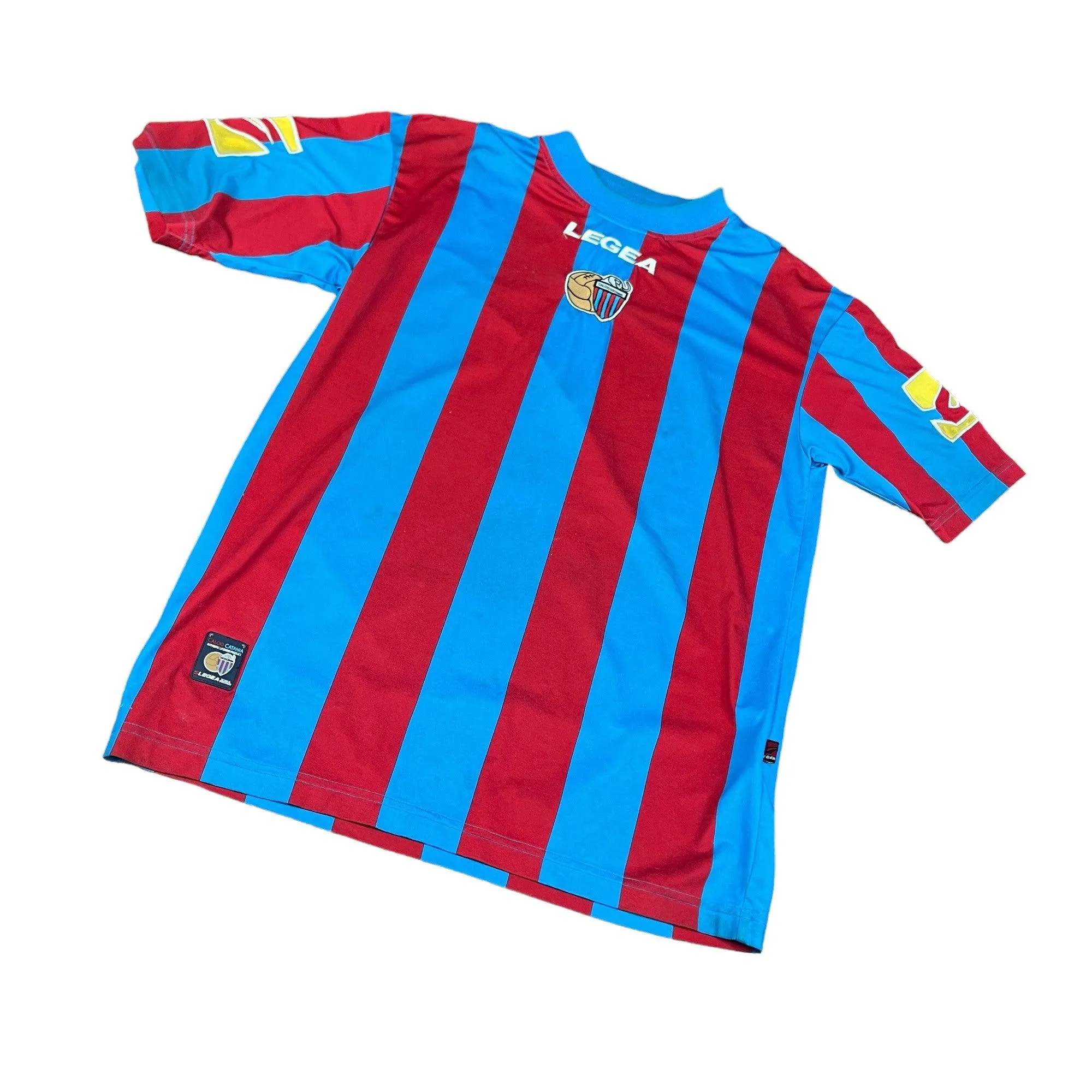 2009-10 Blue   Red Calcio Catania Tee - Large