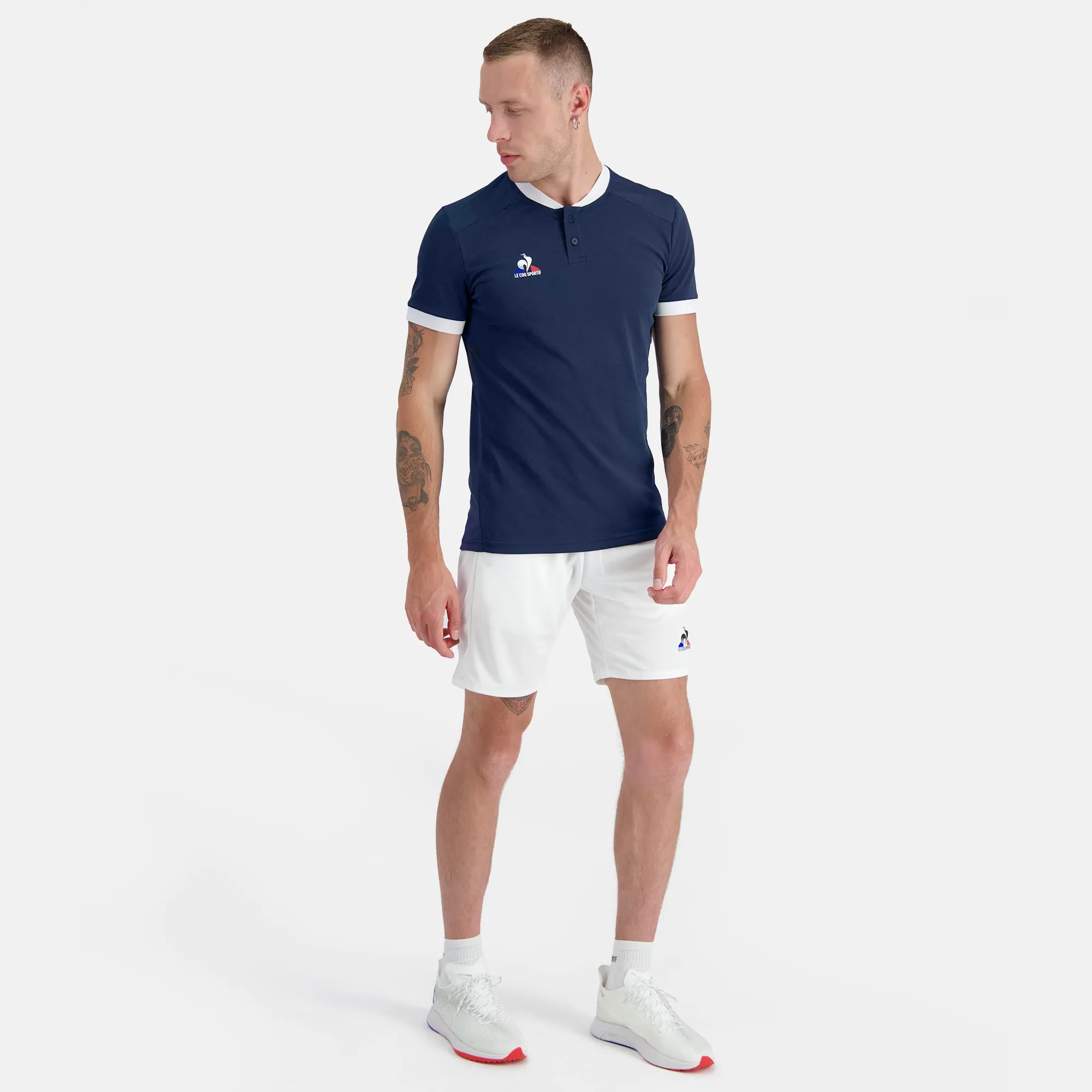 2320140-TENNIS Polo SS N°7 M dress blues/new opt | Polo Homme