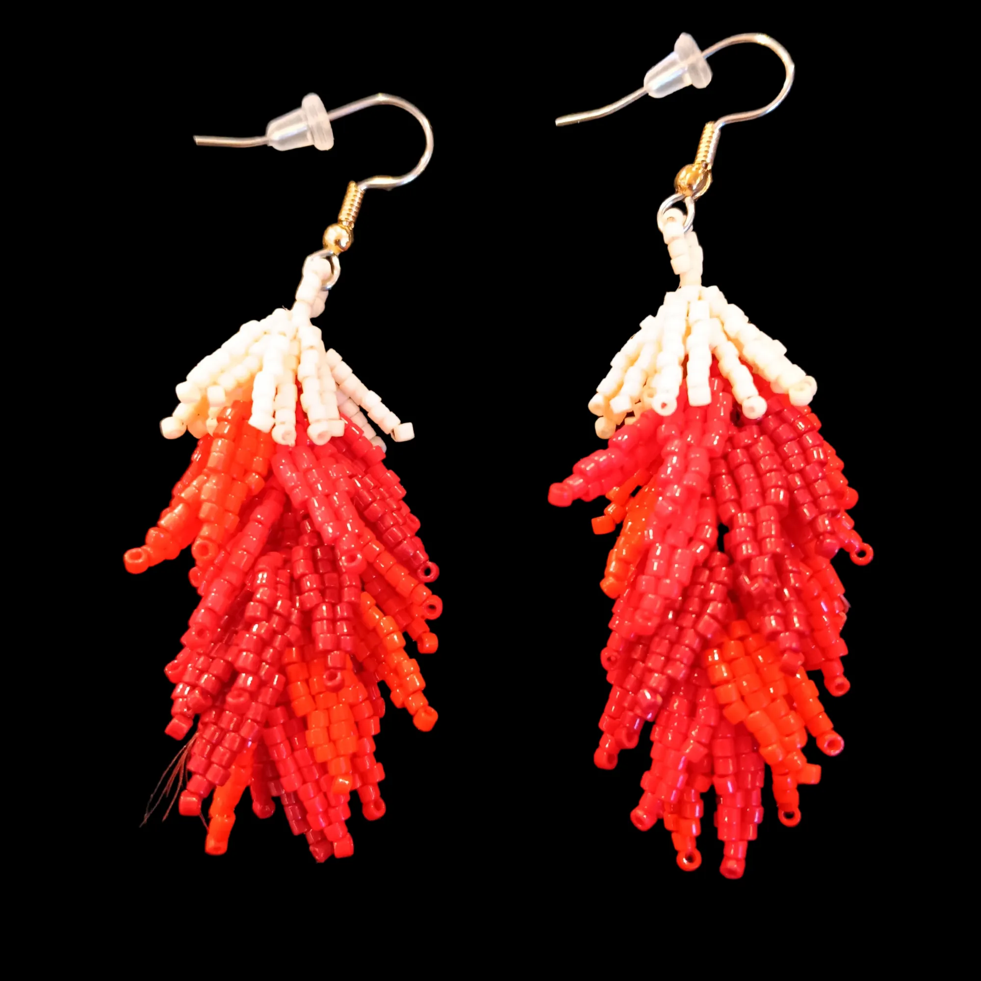 3D New Mexico Chile Ristra Handcrafted w/ Hypo Allergenic Earwires