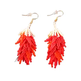 3D New Mexico Chile Ristra Handcrafted w/ Hypo Allergenic Earwires