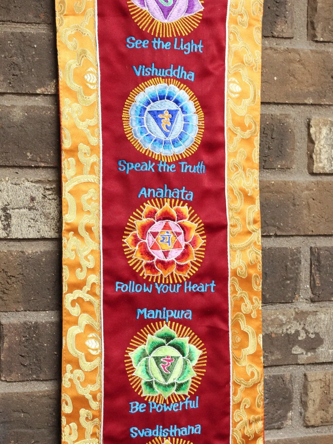 7 Chakras Yoga Wall Hanging