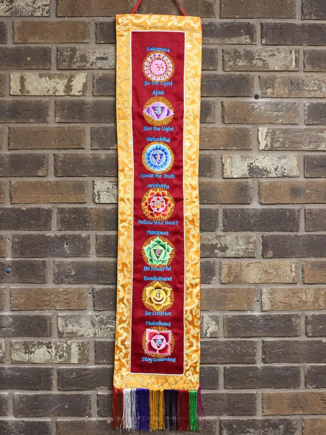 7 Chakras Yoga Wall Hanging