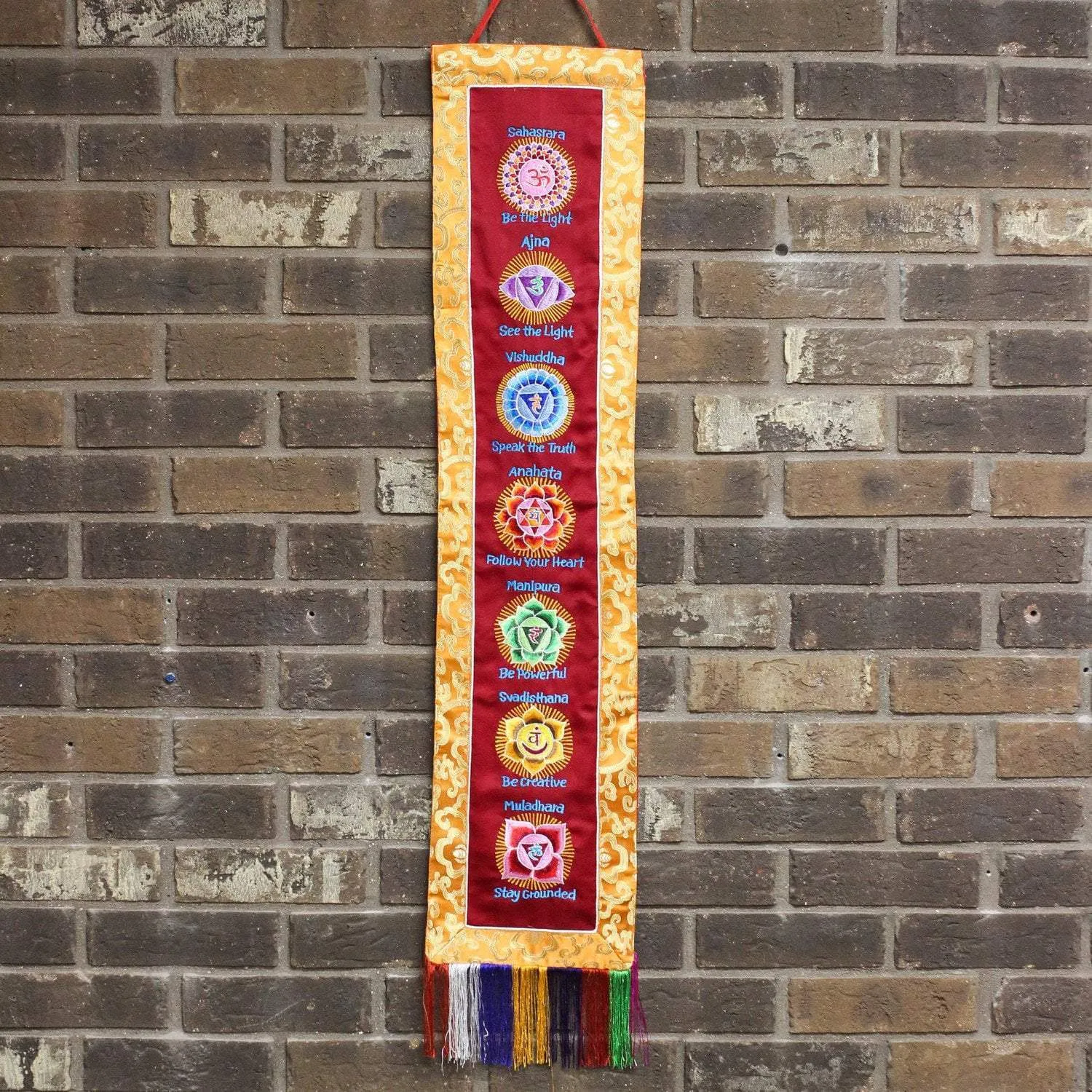 7 Chakras Yoga Wall Hanging