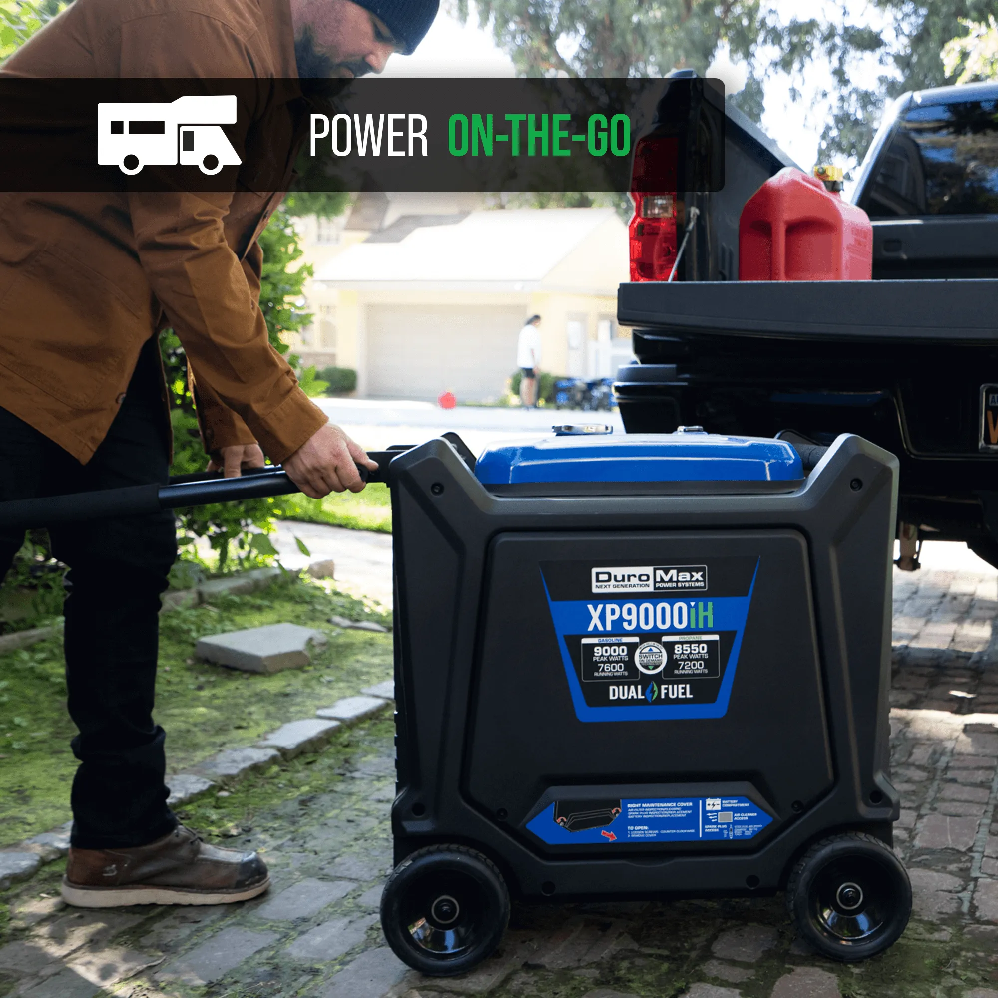 9,000 Watt Dual Fuel Portable Inverter Generator w/ CO Alert