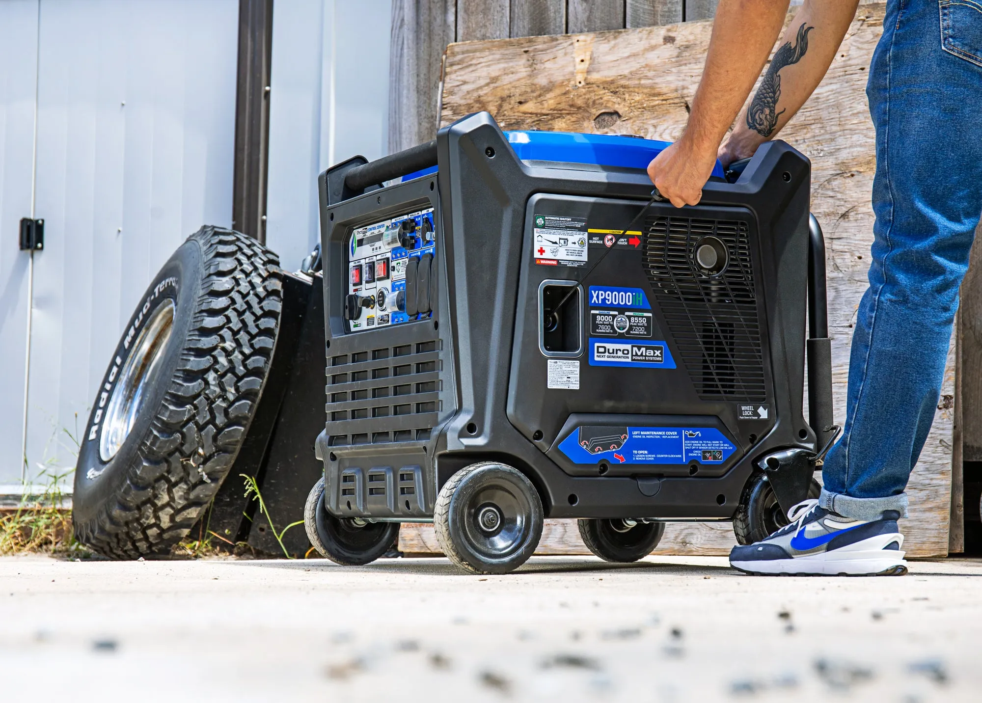 9,000 Watt Dual Fuel Portable Inverter Generator w/ CO Alert