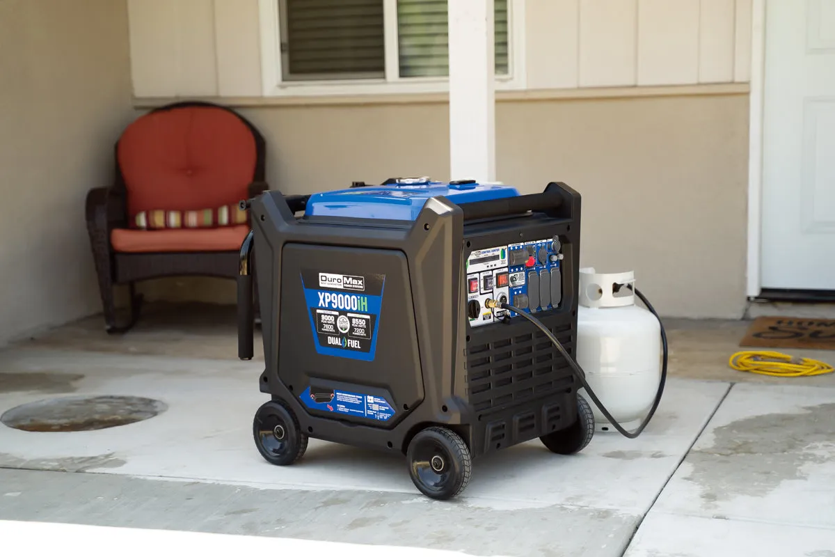 9,000 Watt Dual Fuel Portable Inverter Generator w/ CO Alert