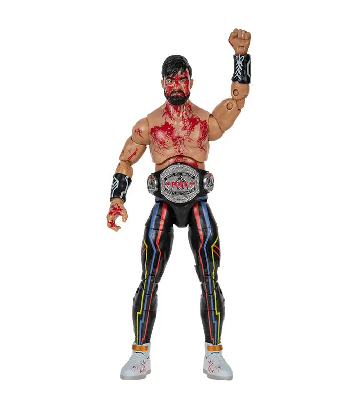 AEW : Wheeler Yuta "Forged in Combat" Blood & Guts Ringside Exclusive Figure Set * Hand Signed *