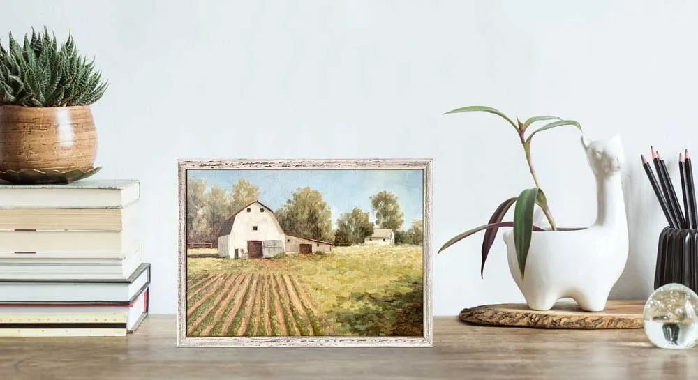 Afternoon Barn Mini Framed Canvas