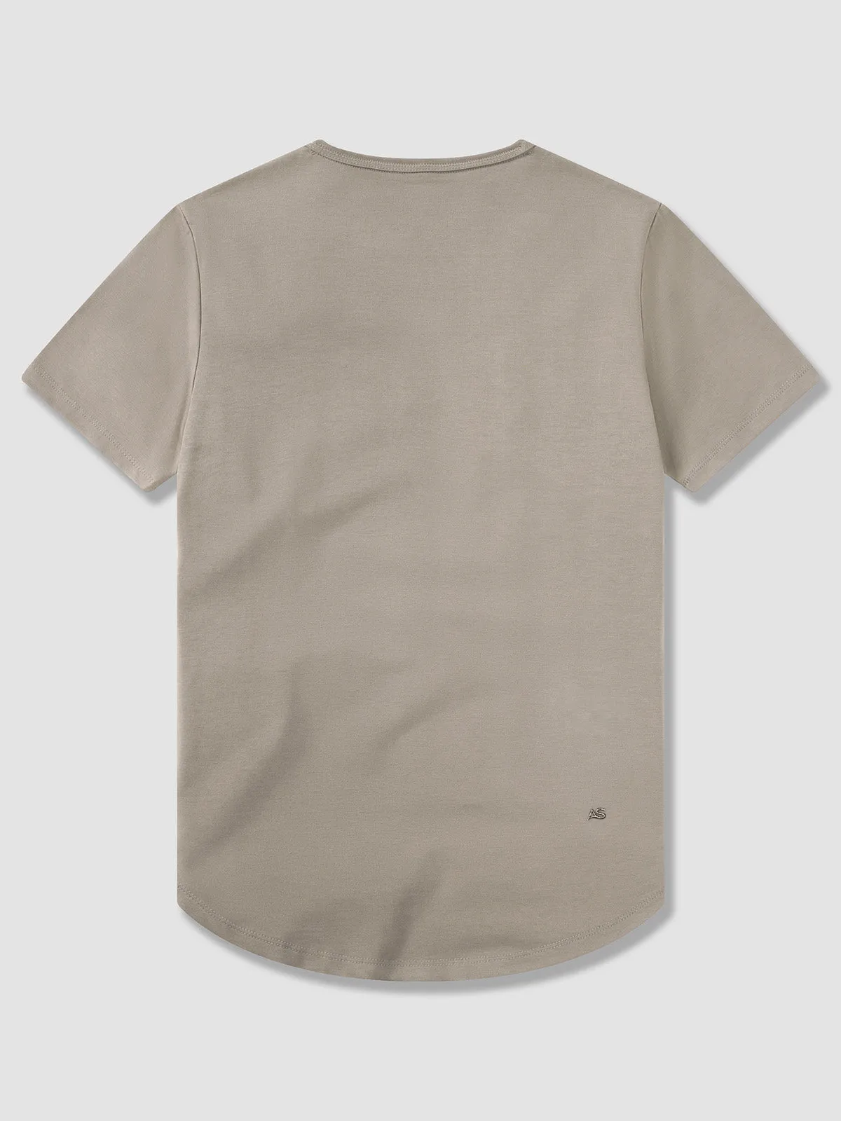 All Day Elite Curve-Hem Tee Short Sleeve Sand