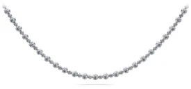 Alternating Diamonds Lab-Grown Diamond Necklace with 5.18 ct.(finished) 1.5mm, 2.5mm