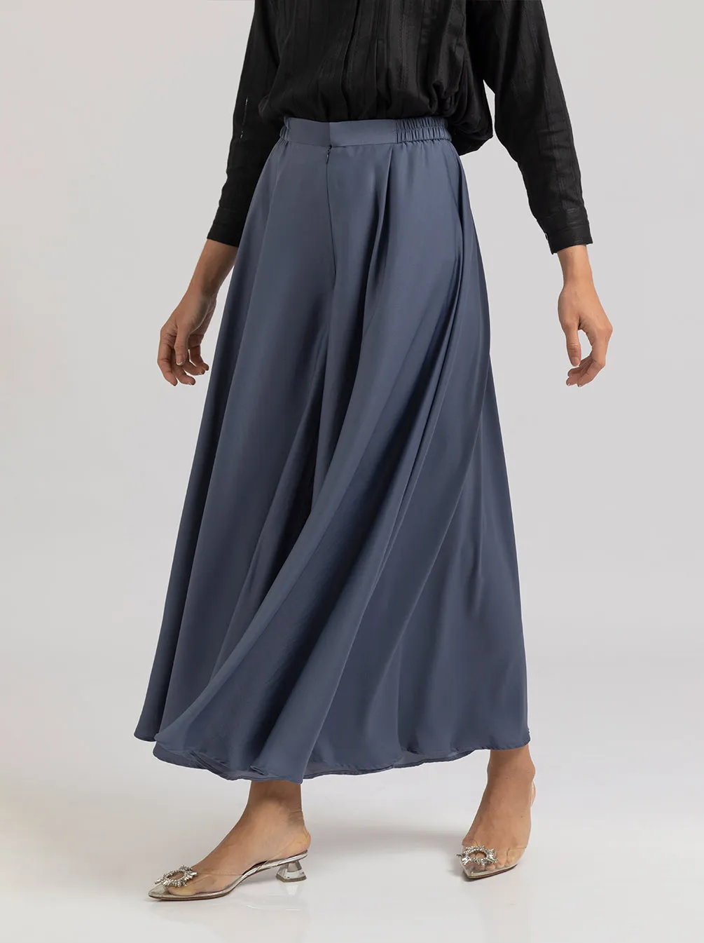 ANIKA PANTS PLAIN BLUE