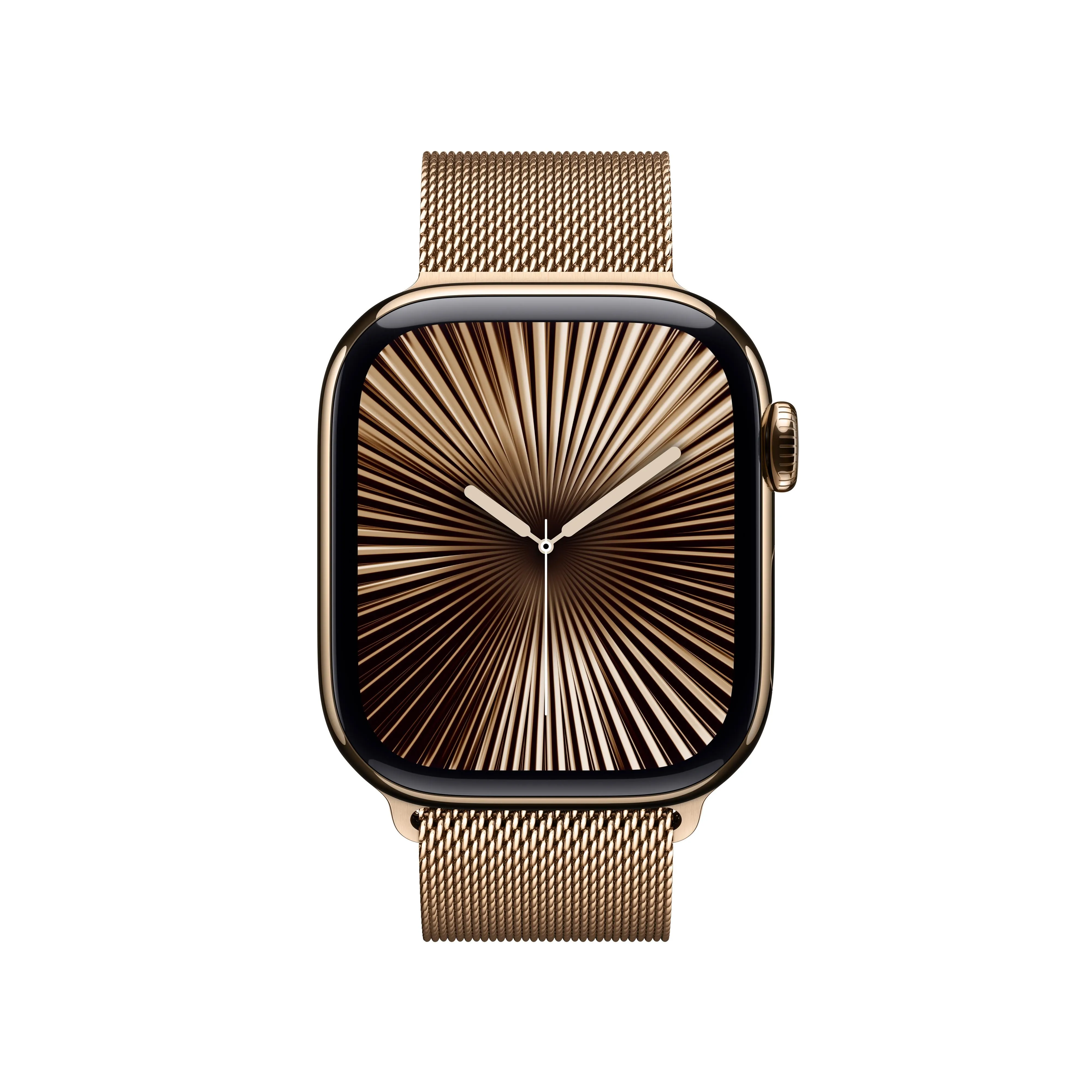 Apple Watch Series 10 GPS   Cellular 42mm Gold Titanium Case with Gold Milanese Loop