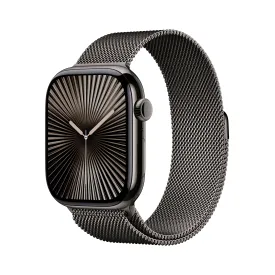 Apple Watch Series 10 GPS   Cellular 46mm Slate Titanium Case with Slate Milanese Loop - S/M