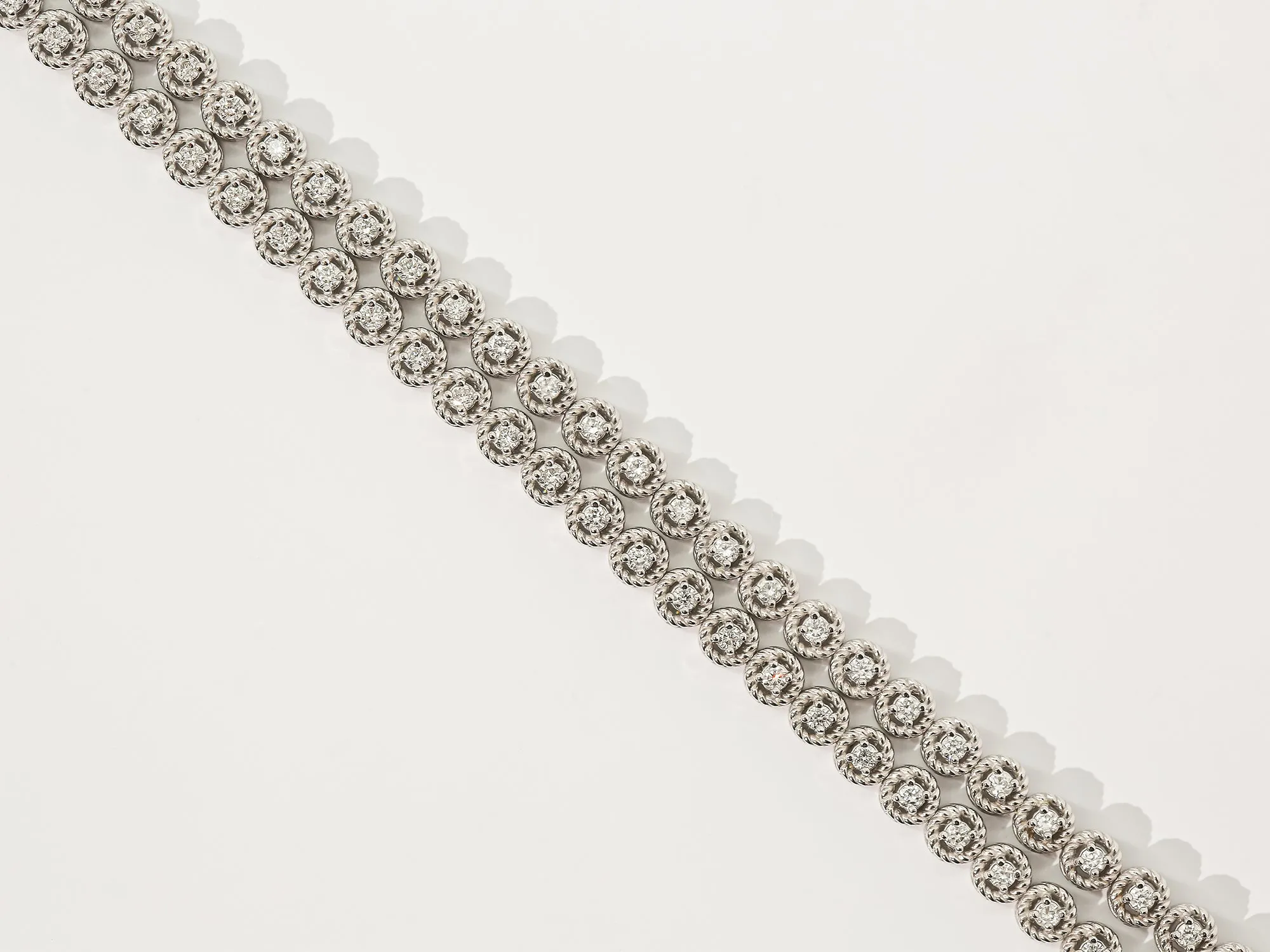 Athena 1.30 ct TDW Lab Diamond Double Strand Tennis