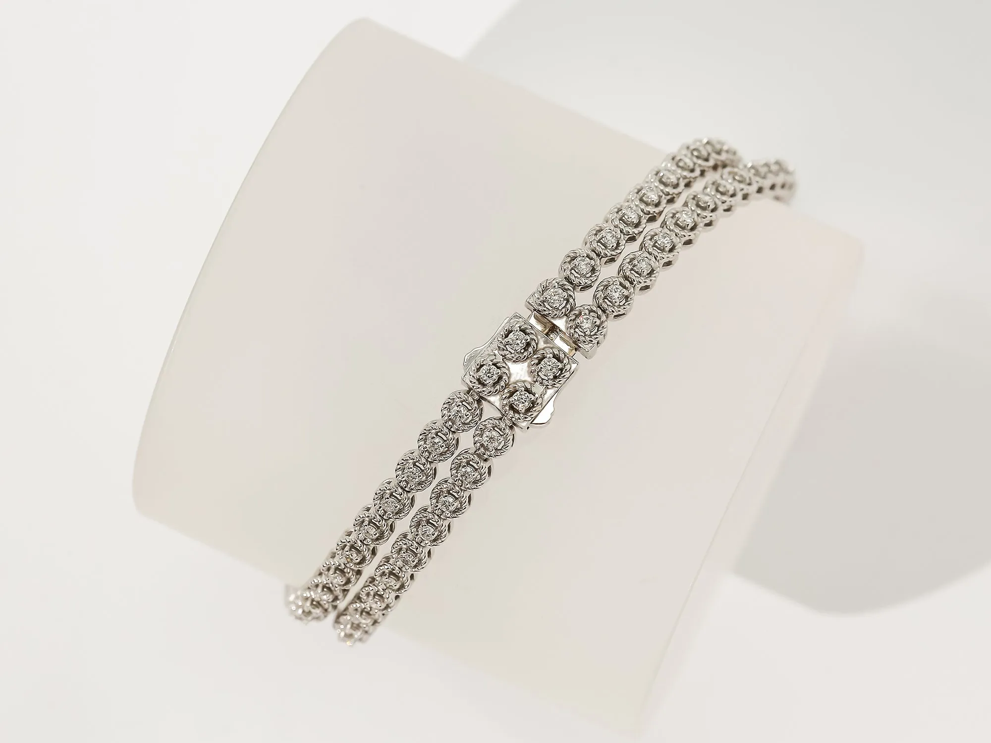 Athena 1.30 ct TDW Lab Diamond Double Strand Tennis