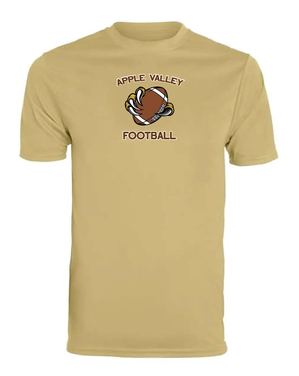 AV Highschool Football - Adult Wicking Short Sleeve T-Shirt - Vegas Gold