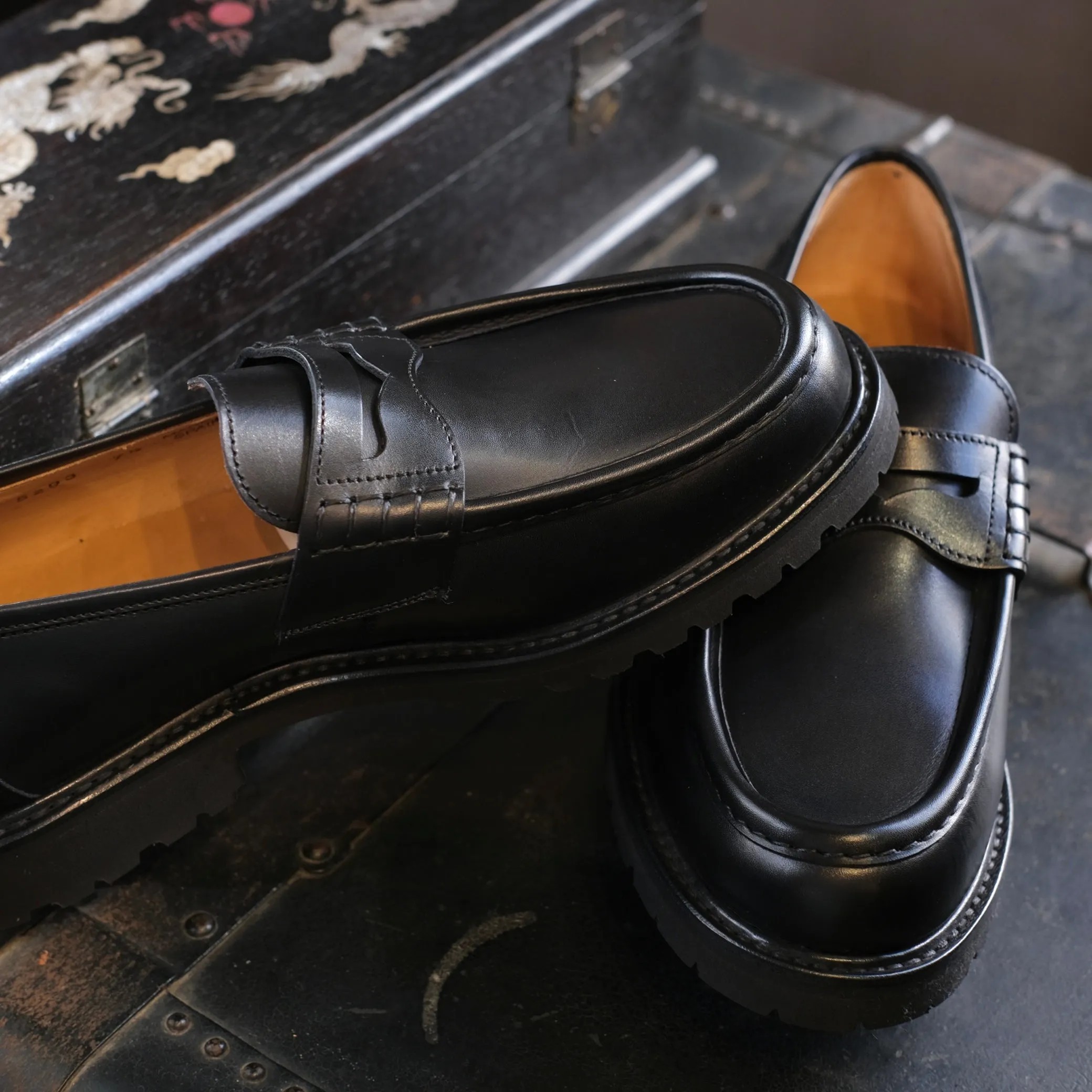 Berwick1707 Penny Loafer (Rubber Soles)