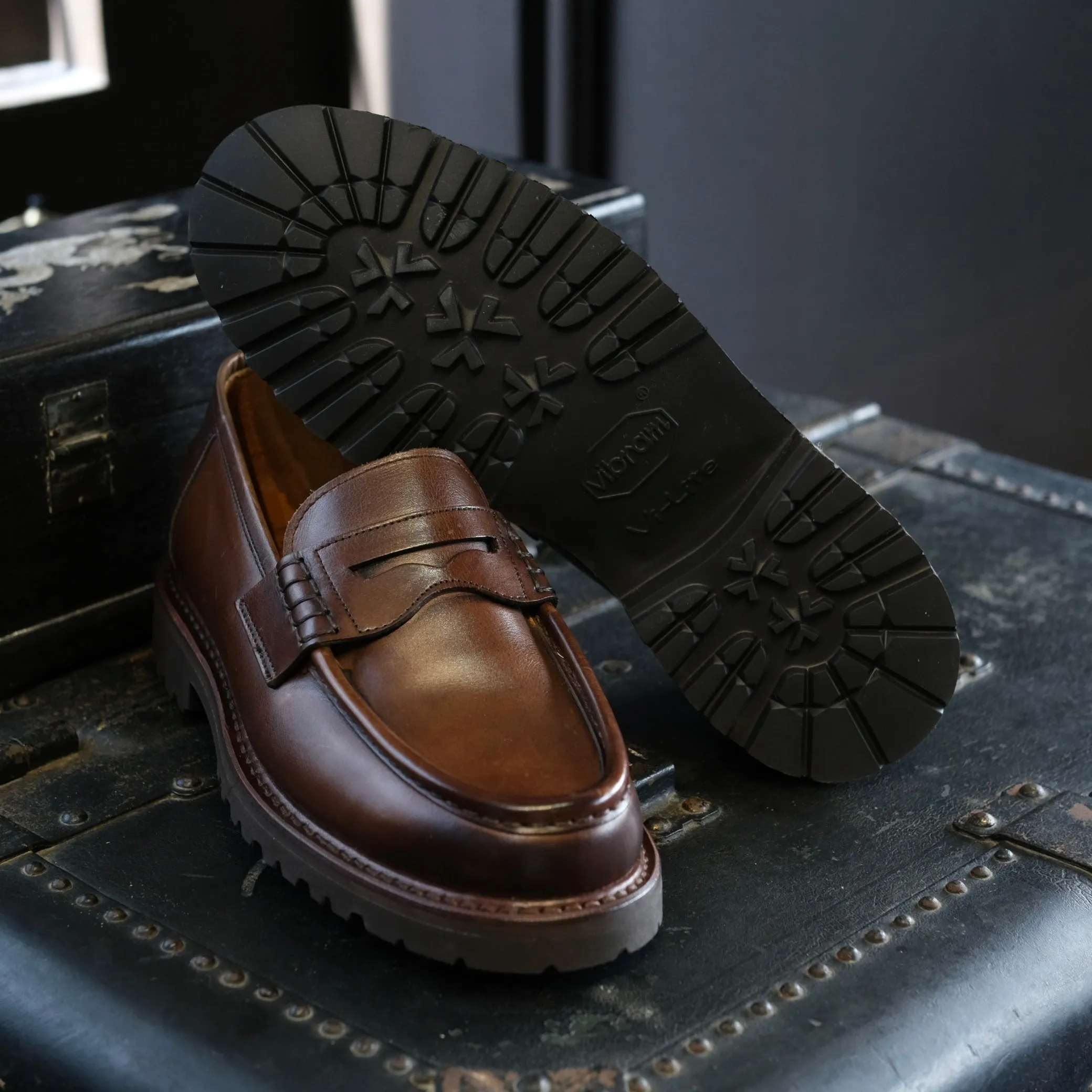 Berwick1707 Penny Loafer (Rubber Soles)