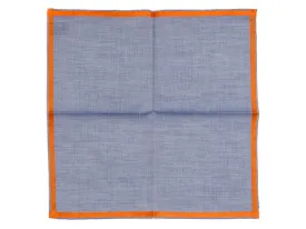 Blue-Orange Amalfi Pocket Square