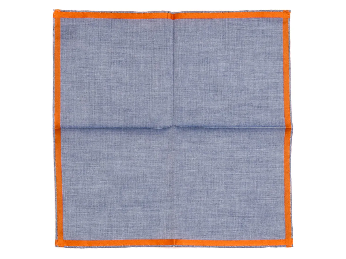 Blue-Orange Amalfi Pocket Square