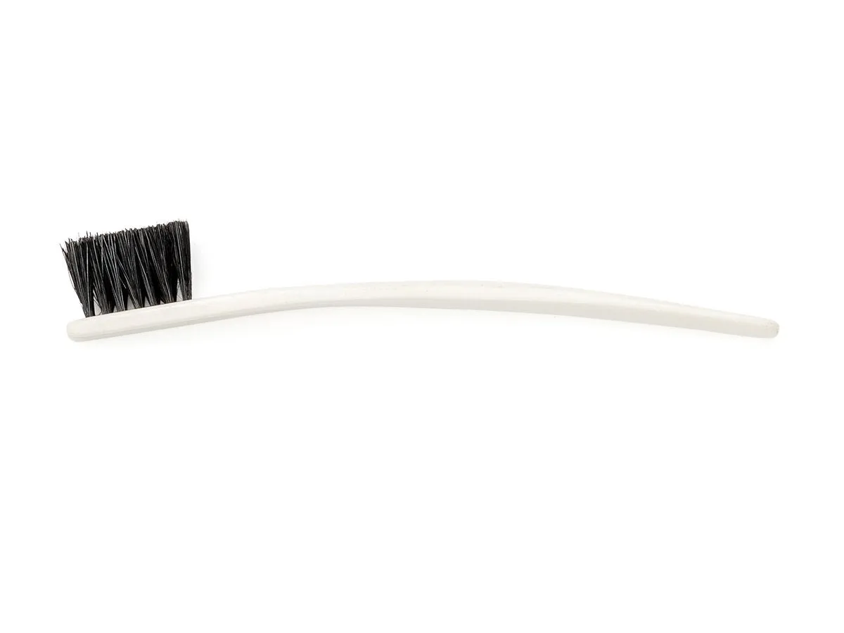 Bone Shoe Brush with Black Bristles