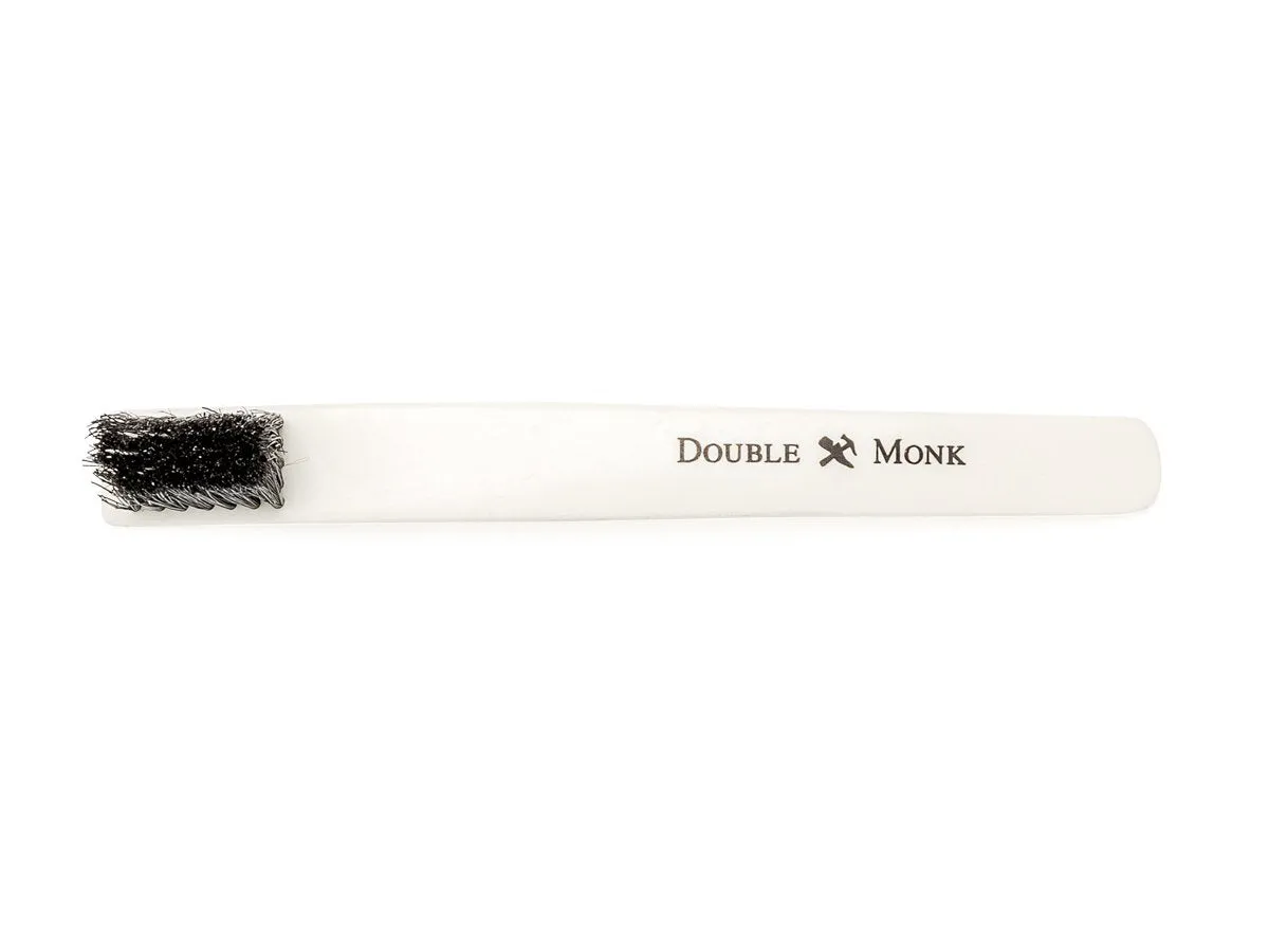 Bone Shoe Brush with Black Bristles