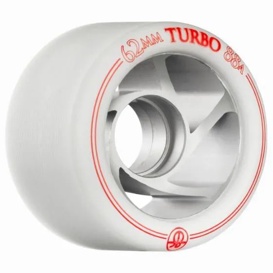 Bones Turbo Wheels - White - 8 pack