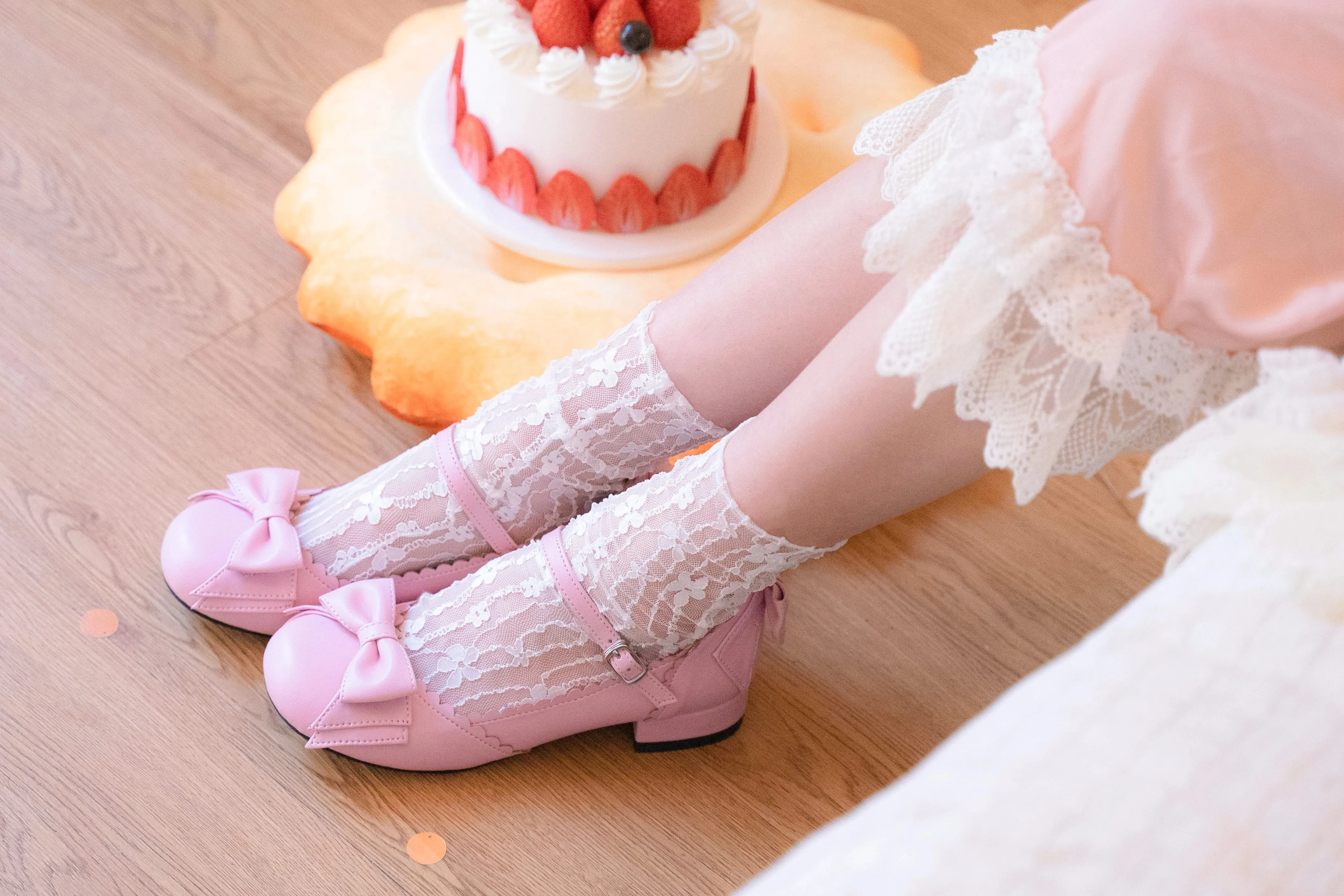 Bow Knot Tea Party Flat Shoes