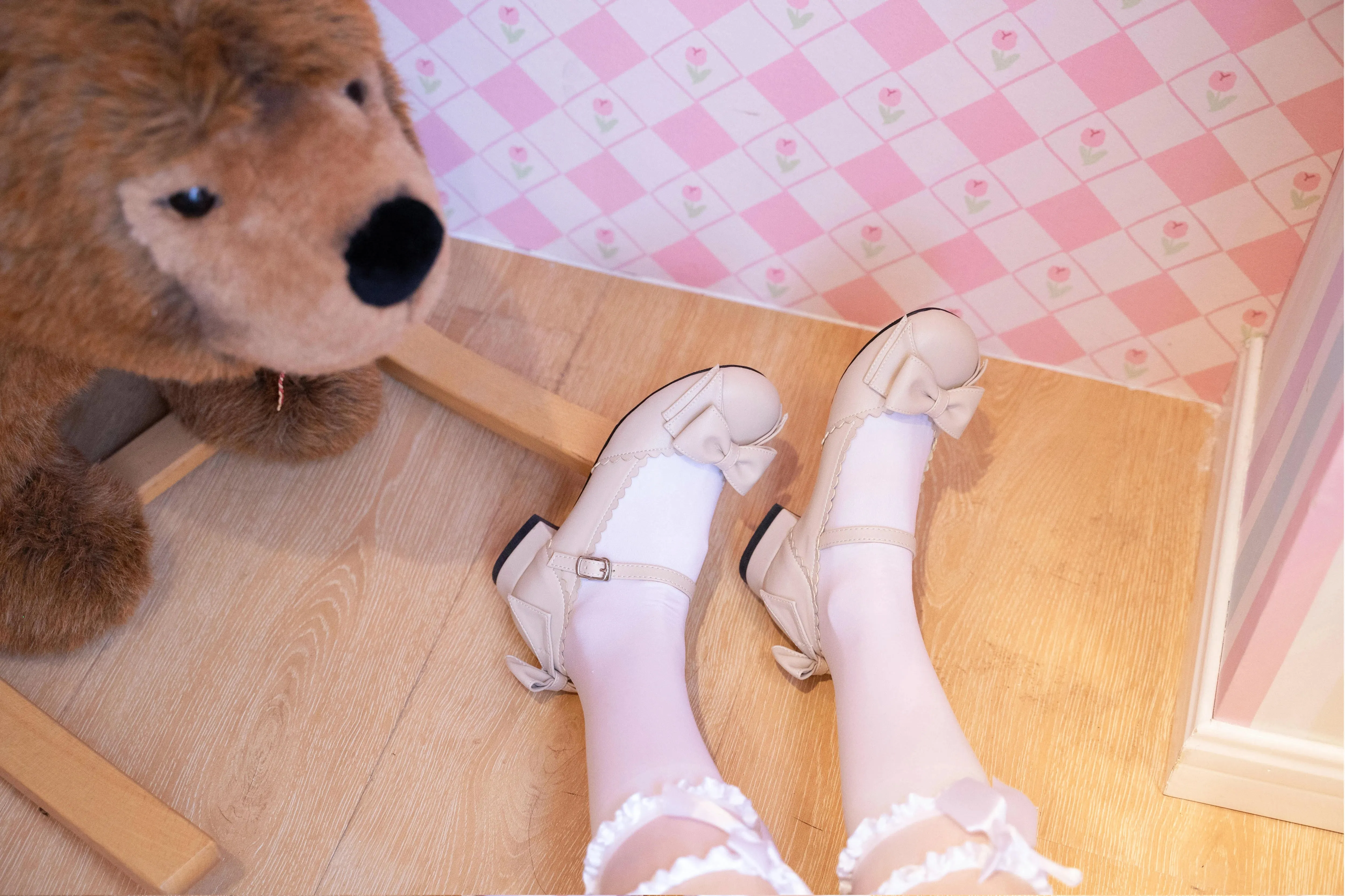 Bow Knot Tea Party Flat Shoes