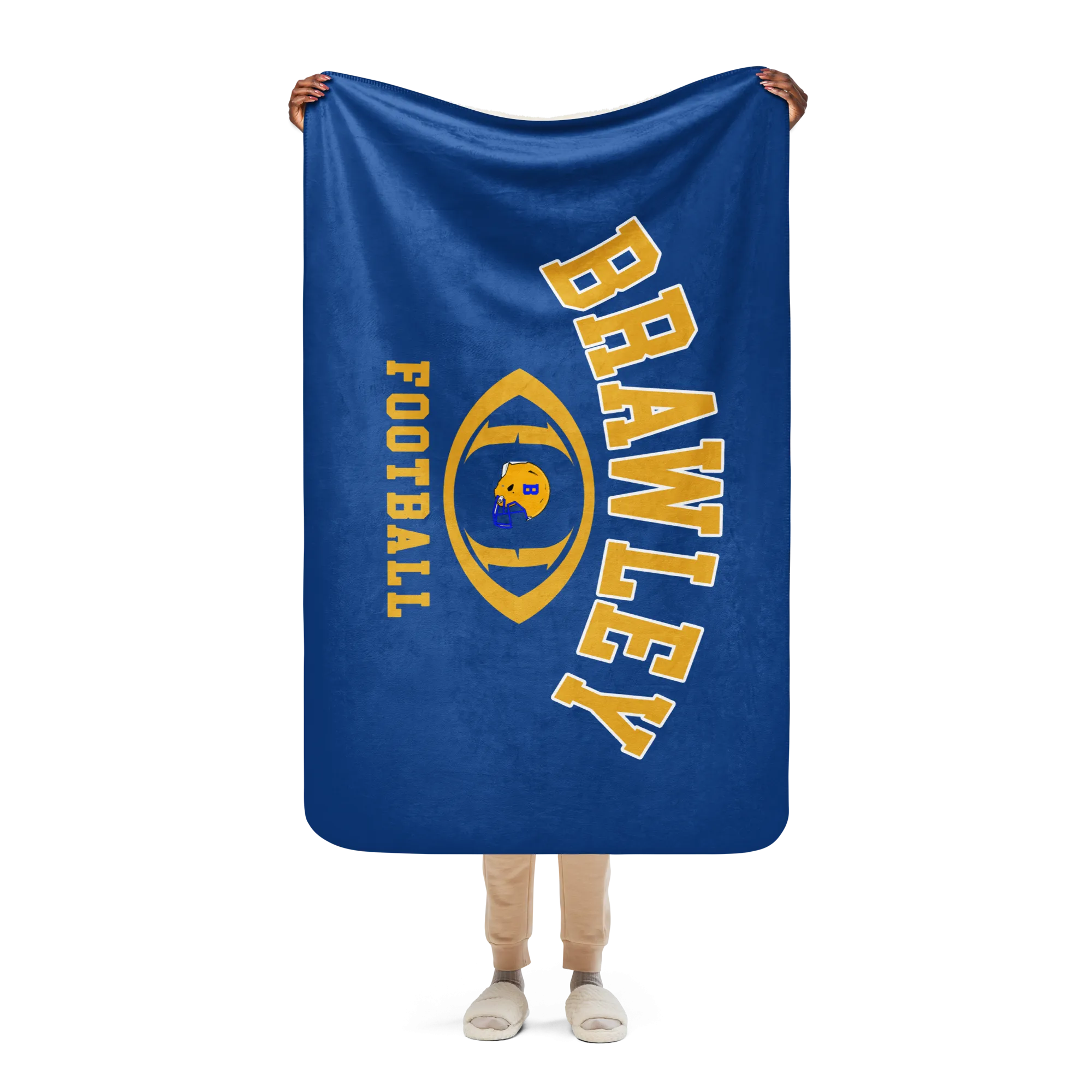 Brawley Football Sherpa blanket