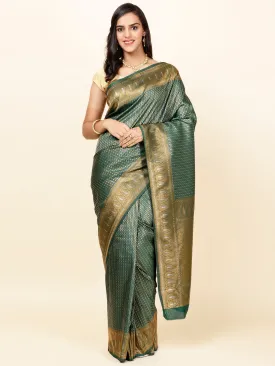 Brocade Zari Jaal Woven Handloom Saree