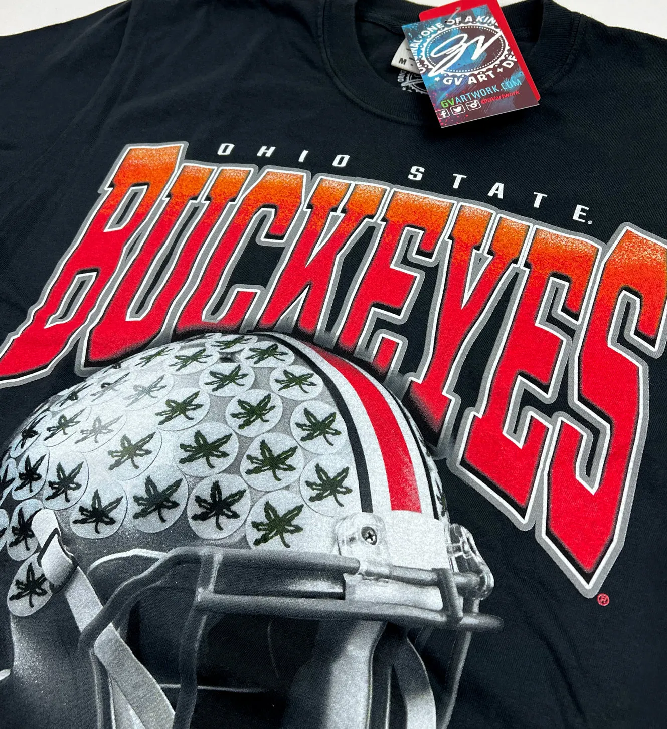 Buckeyes Realistic Helmet T Shirt