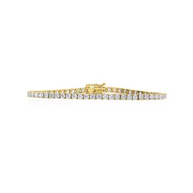 CARAT* London Francine Round Prong Tennis Bracelet Gold Vermeil