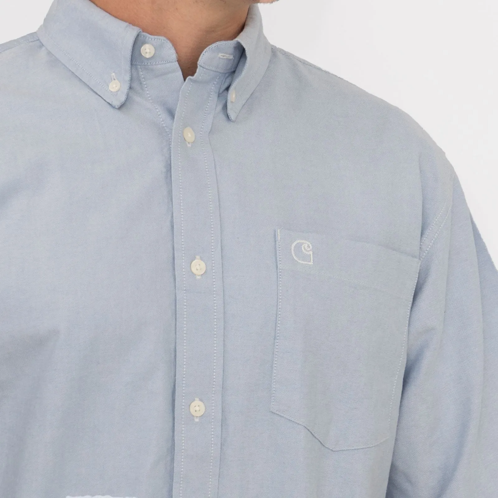 Carhartt WIP Mens Blue Short Sleeve Braxton Shirt