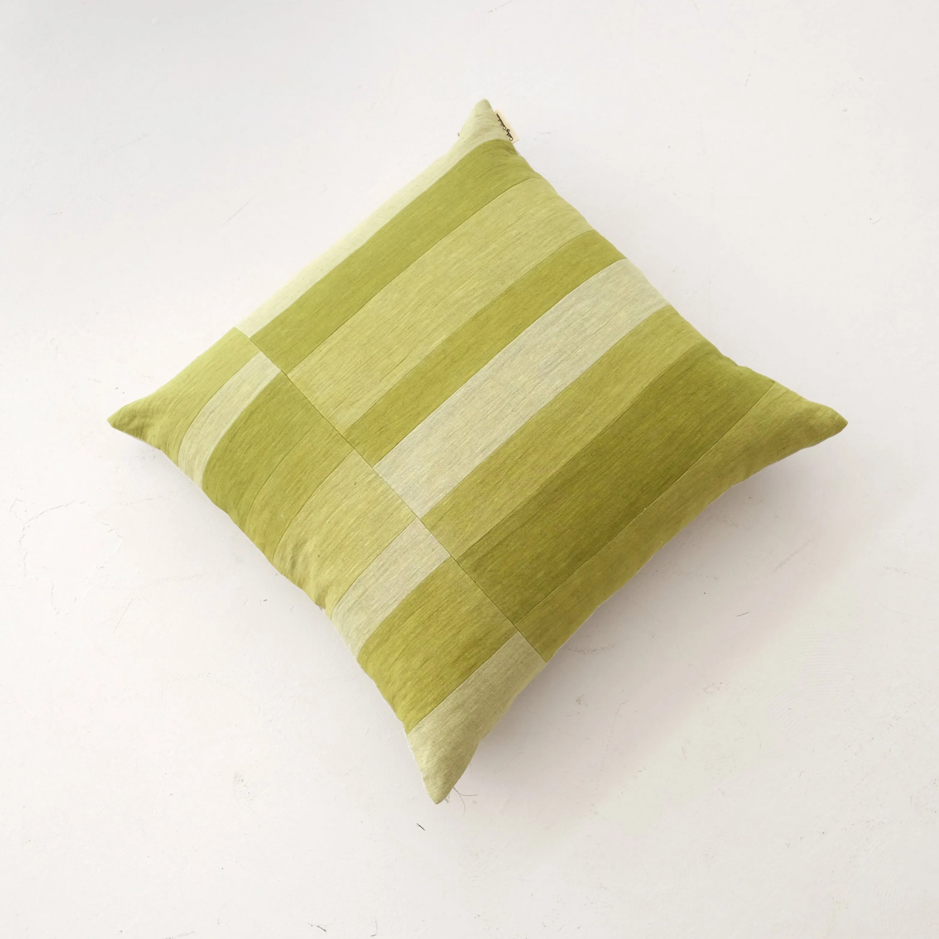 Cathy Callahan Patchwork 24" Square Pillow - Avocado